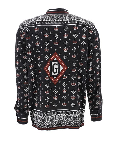 dolce gabbana bandana print shirt